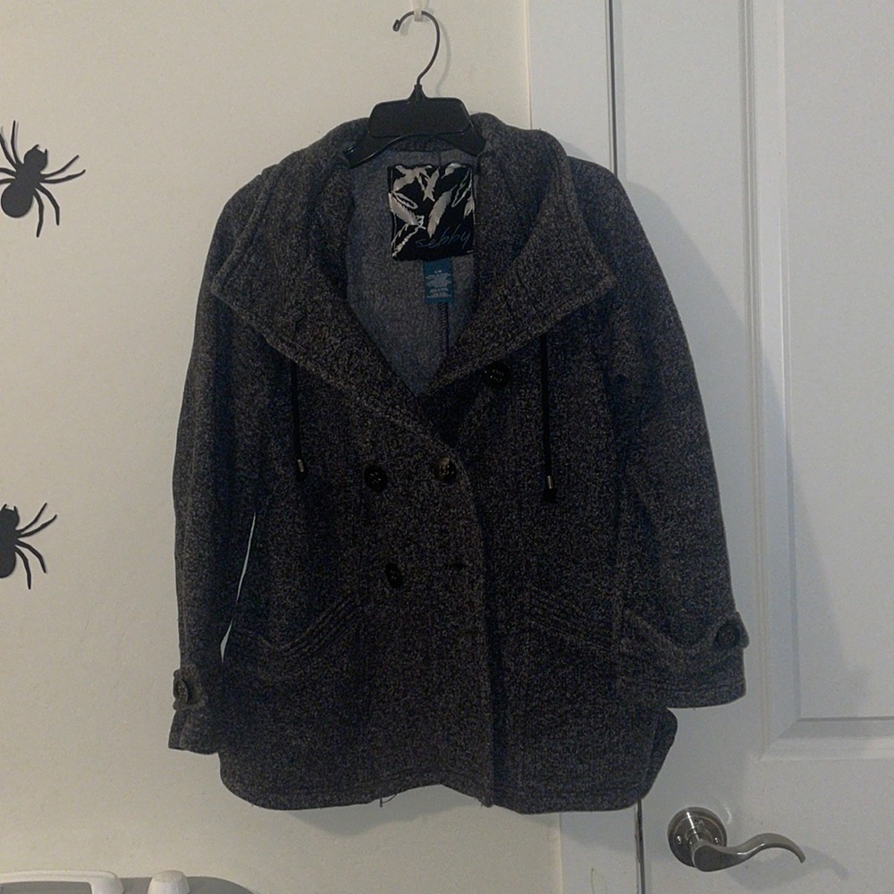 SEBBY PEA COAT SIZE LARGE